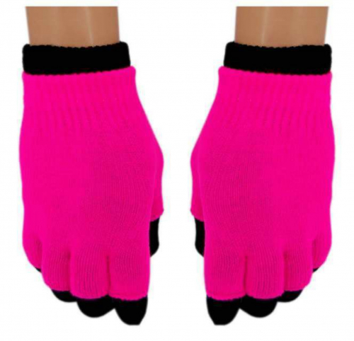 2 in 1 Handschuhe Pink für Teens