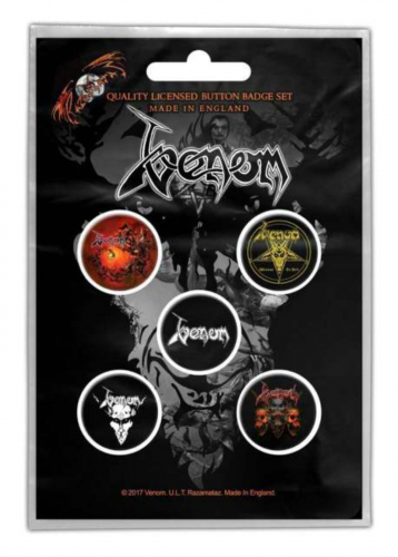 Button Set - Venom Black Metal