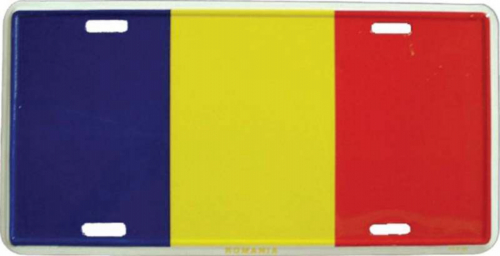 Blechschild Rumänien - 30cm x 15cm