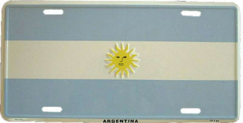 Blechschild Argentinia - 30cm x 15cm