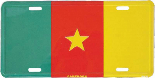 Blechschild Camerun - 30cm x 15cm