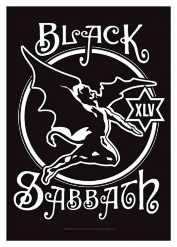 Black Sabbath 45th Anniversary Logo Flag