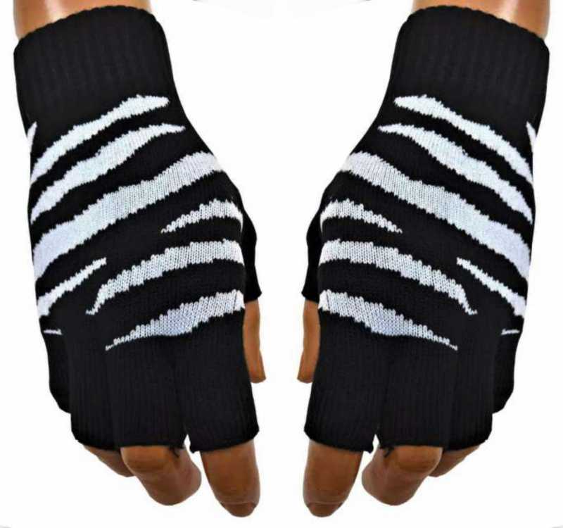 Handstulpen Handschuhe  Zebra