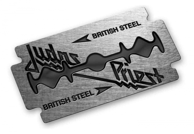 Judas Priest British Steel Cast Key Chain Schlüsselring Grau 