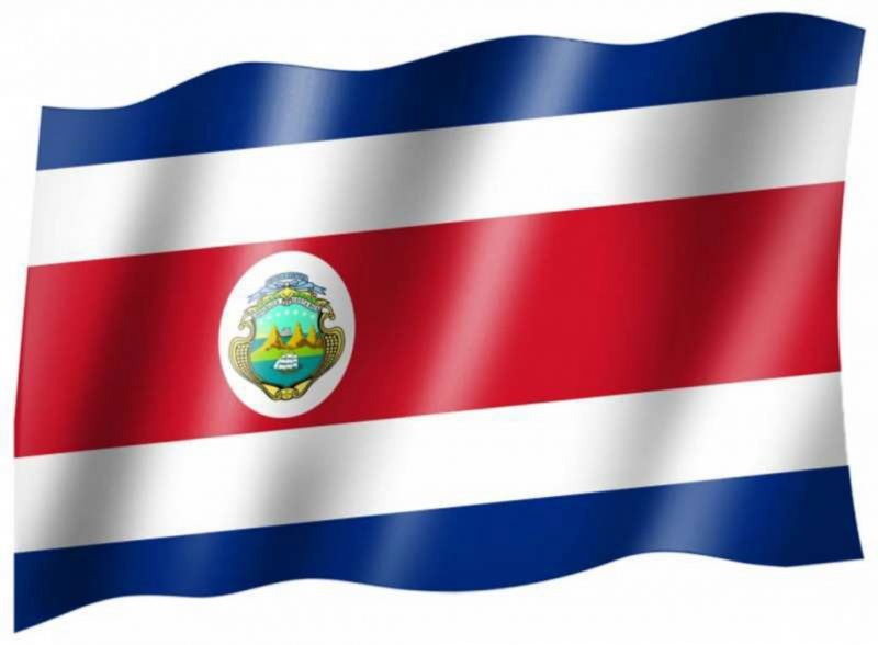 Fahnen Flagge Costa Rica Kostarika Wappen Neu 90 x 150 cm