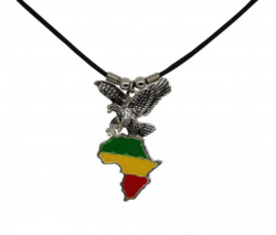 Halskette Adler mit Afrika Anhänger