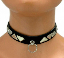 Gothic Choker Triangle Studs & Ring | 332