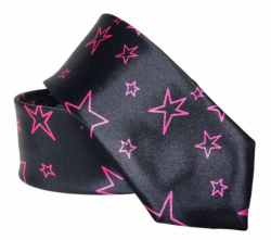 Krawatte mit Pinken Sternen
