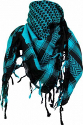 Shemagh Scarf - Black Turquoise