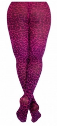 Strumpfhose mit Leoparden Design in Pink