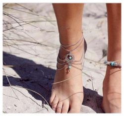 Ladies Anklets with Boho Perls