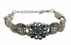 Silber Türkis Boho Style Armband