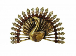 Peacock Ring Golden Coloured