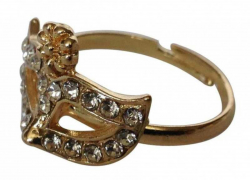 Ring mit venezianischer Maske