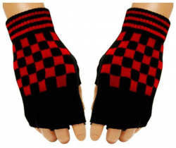 Fingerloser Handschuh Streifen