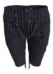 Short Striped Women Trousers