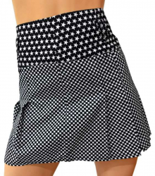 Plaid Skirt Chess Pattern Stars