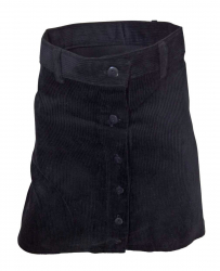 Mini Corduroy Skirt Black