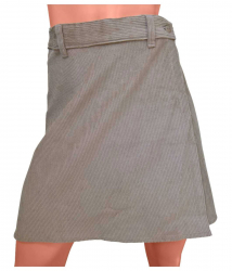 Mini Wrap Skirt beige