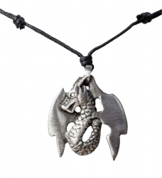 Necklace with dragon pendant
