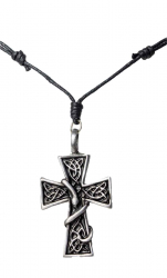Necklace with celtic cross pendant