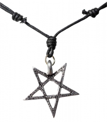 Necklace with upside down Pentagram