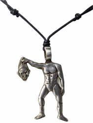 Necklace with pendant 'dont loose your head'
