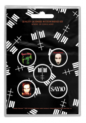 Button Set - Marilyn Manson - Cross Logo