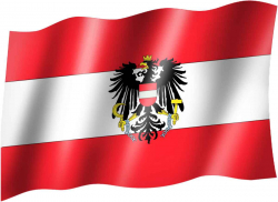 Fahne Österreich Wappen Flagge 60 x 90 cm