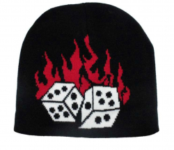 Beanie - Flaming Dices