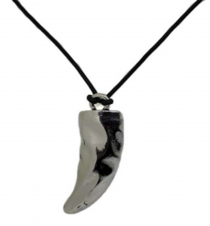 Elephant's Tooth Pendant  Necklace