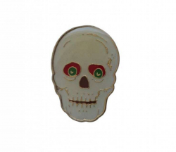 Skull Biker Pin Badge