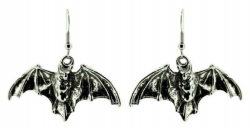 Flying Bat Drop Earrings