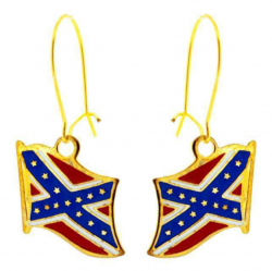 Confederate States Drop Earrings