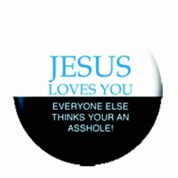 Button Badge Jesus Loves You | 4884