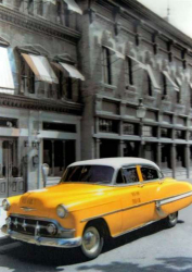3D Poster Oldtimer Cuba
