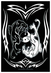Posterfahne Yin Yang Panthers | 570