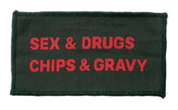 Sex & Drugs Chips Aufnäher | R310