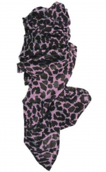 Bedrucktes Tuch Leopardenmuster Lila