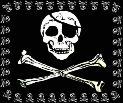 Gothic Halstuch Totenkopf Pirat